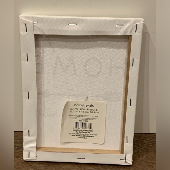 2 x home canvas wall deco art.  Size 6”w x 8”h - Picture 5 of 7